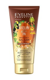 EVELINE COSMETICS BRAZILIAN GOLDEN TAN BRONZING BODY LOTION ALL SKIN TYPES